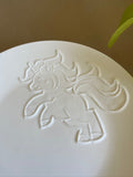 Plate Dinner no Rim With Unicorn